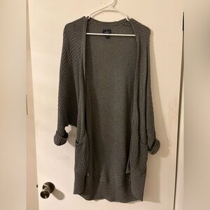 American Eagle Outfitters Charcoal Long Cardigan